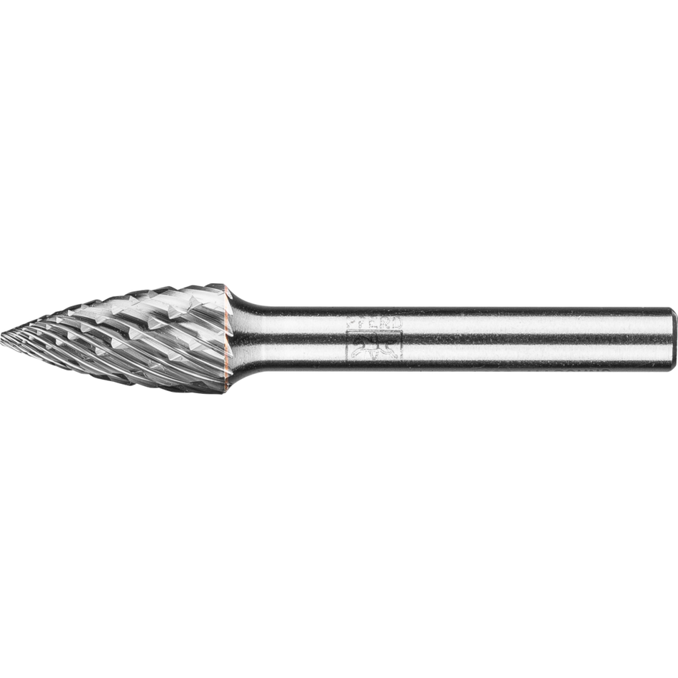 PFERD Tungsten Carbide Burr ALLROUND Cut – Pointed Tree Shape 10mm x 20mm x 6mm shank