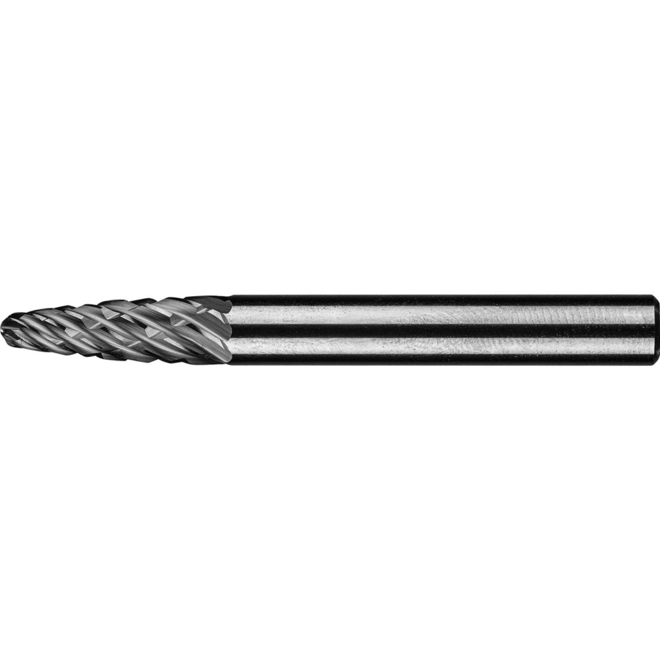 PFERD Tungsten Carbide Burr ALLROUND Cut – Round Tree 06mm x 18mm x 6mm shank