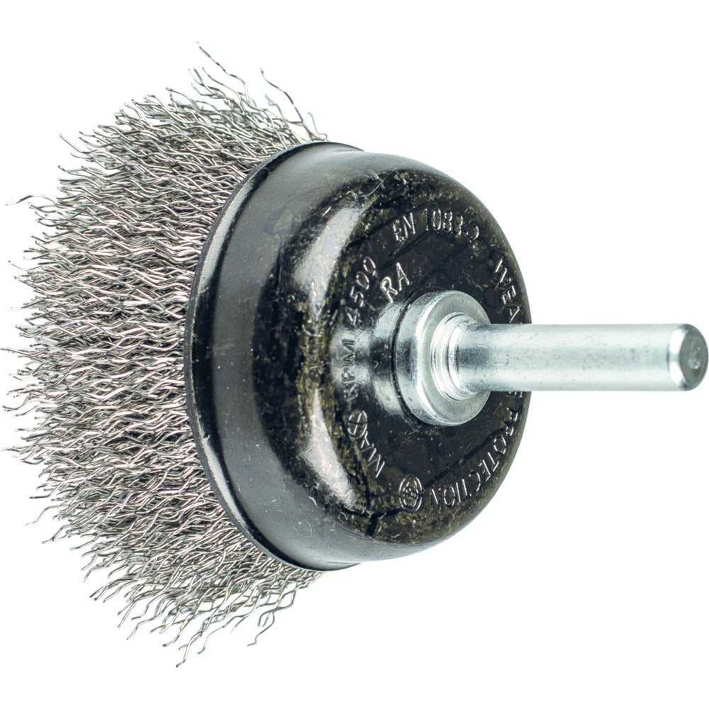 PFERD Stainless Steel Spindle Mounted Crimped Wire Cup Brush 50mm