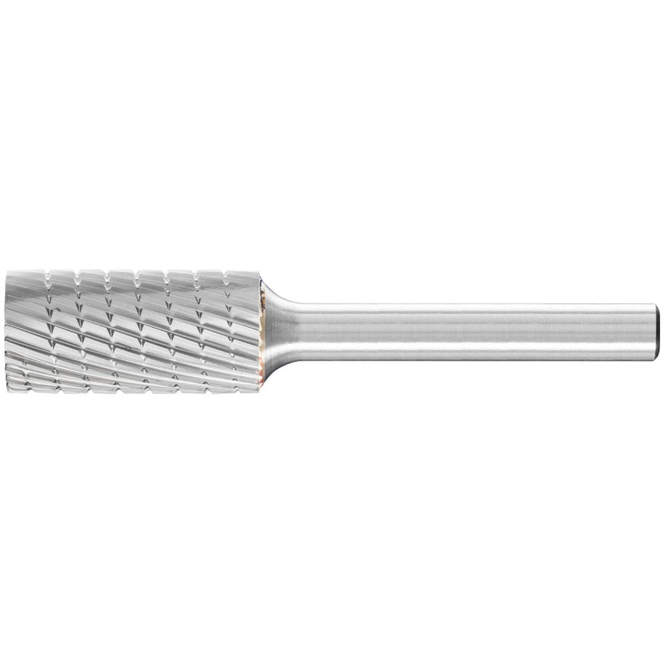 PFERD Tungsten Carbide Burr - Cylindrical Shape 12mm x 25mm x 6mm shank Universal Cut