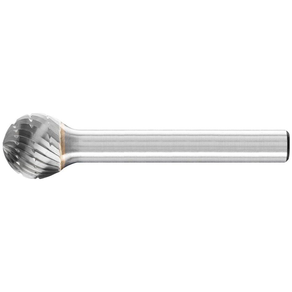 PFERD Tungsten Carbide Burr – Ball Shape 12mm x 10mm x 6mm shank Universal Cut