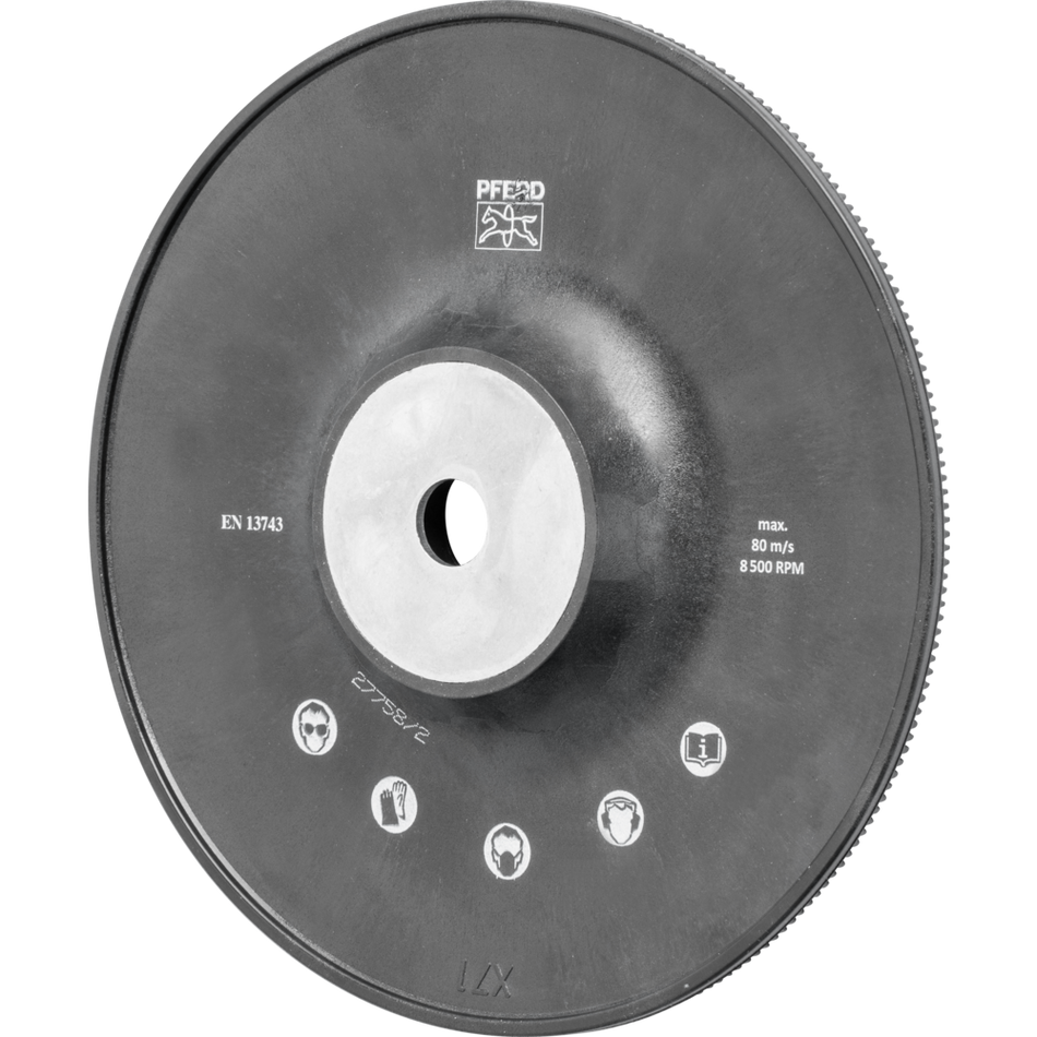 PFERD Rigid Backing pad for 180mm angle grinders with M14 spindle