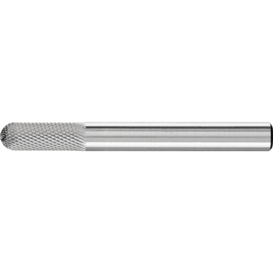 PFERD Tungsten Carbide Burr MICRO cut– Cylindrical Shape with radius end, 06mm x 16mm x 6mm Shank