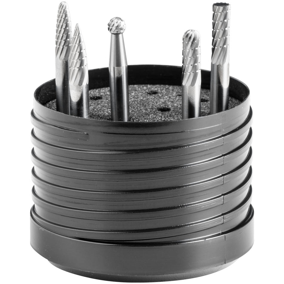 PFERD Tungsten Carbide Burr Set – 5pc 6mm diameter