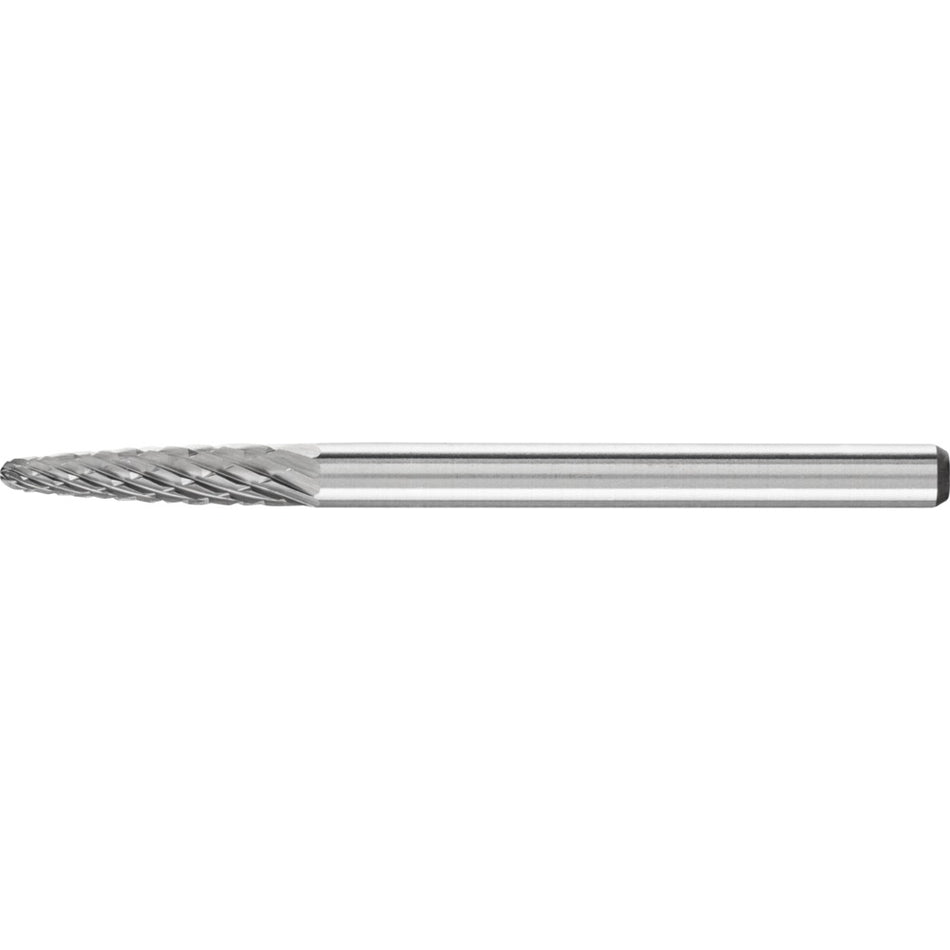 PFERD Tungsten Carbide Burr Cut 3 Plus– Round Tree Shape 03mm x 13mm x 3mm shank