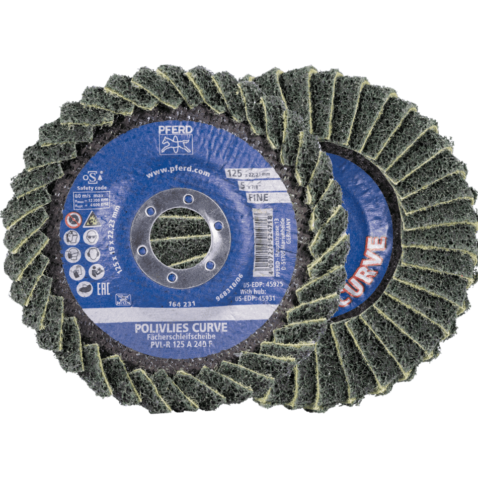PFERD POLIVLIES  CURVE FLAP DISC PVL-R 125MM DISC - 1 Pc