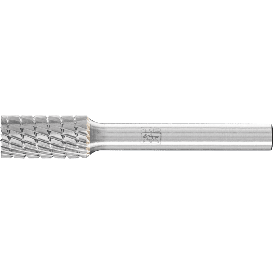PFERD Tungsten Carbide Burr– Cylindrical Shape 10mm x 20mm x 6mm shank Universal Cut