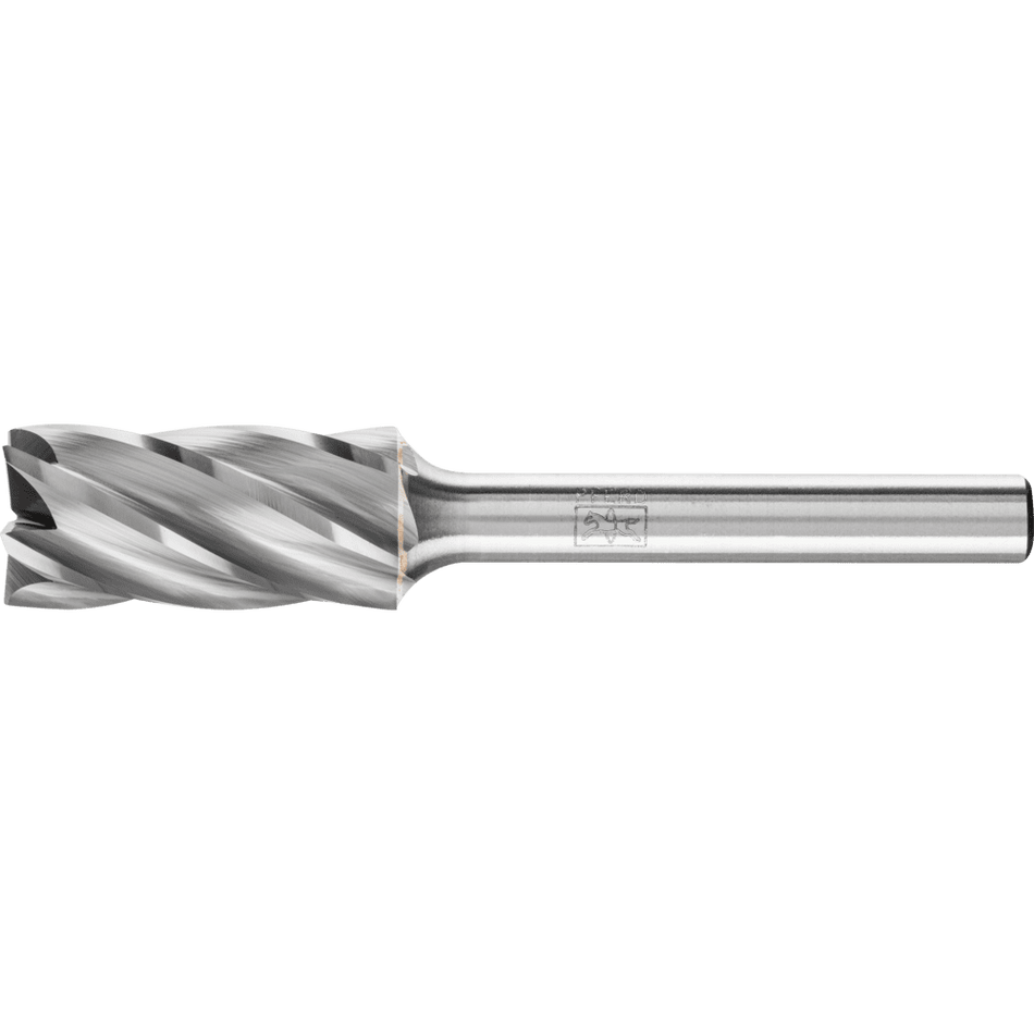 PFERD Tungsten Carbide Burr ALU Cut – Cylindrical shape ZYAS with end cut 12mm x 25mm x 6mm shank