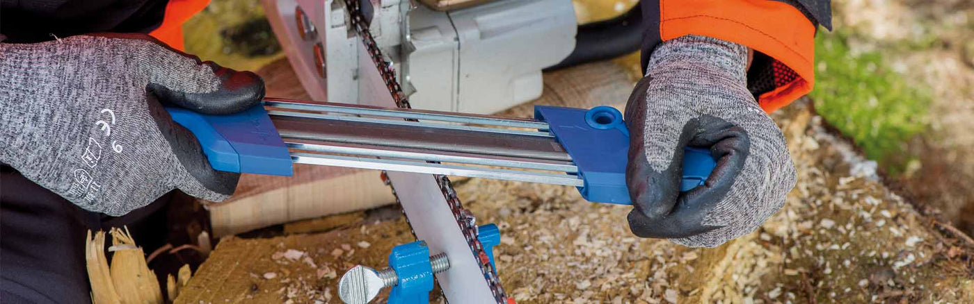 How to Sharpen Your Chainsaw On-Site with the CHAIN SHARP CS-X