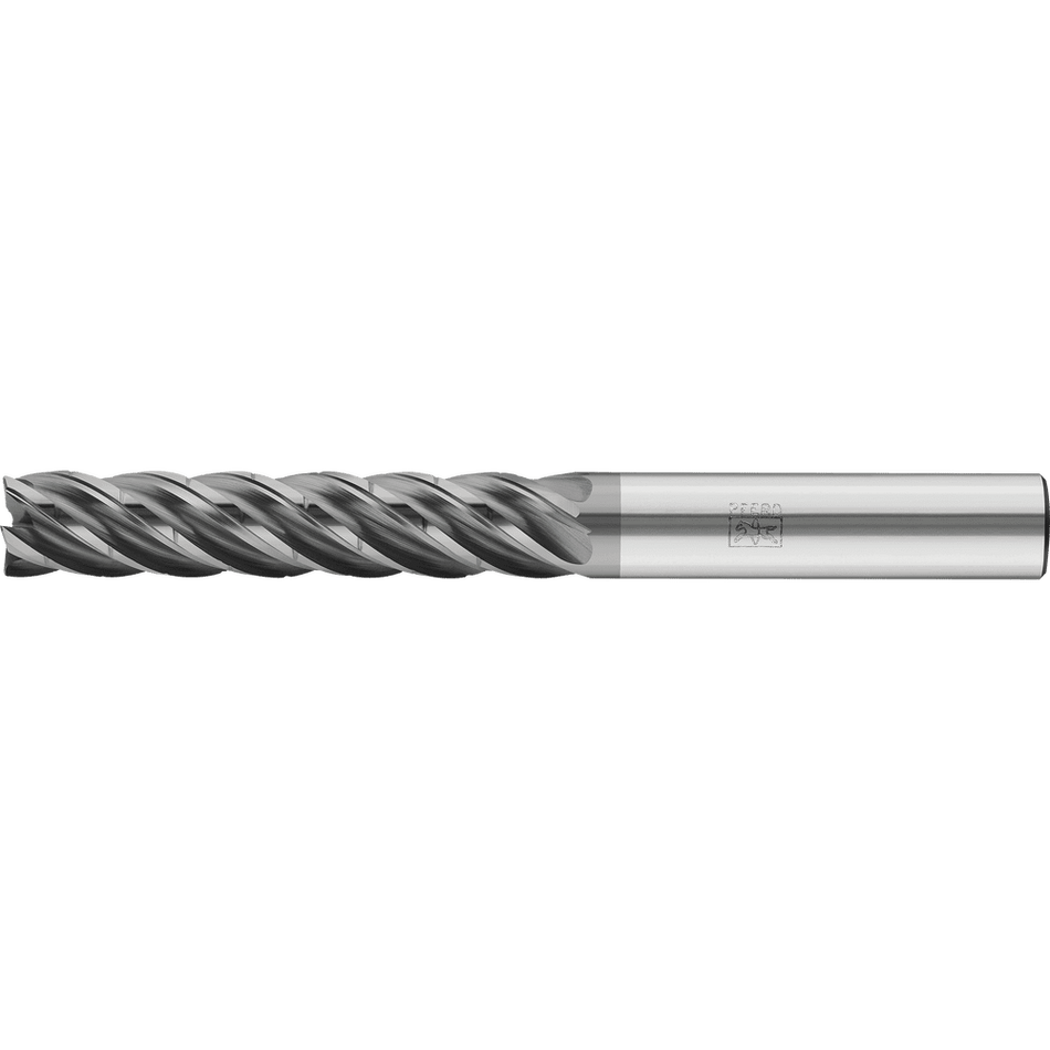 PFERD Solid Carbide End mill - Universal Cylindrical with Chip Divider, Radius corner design and 5 blades