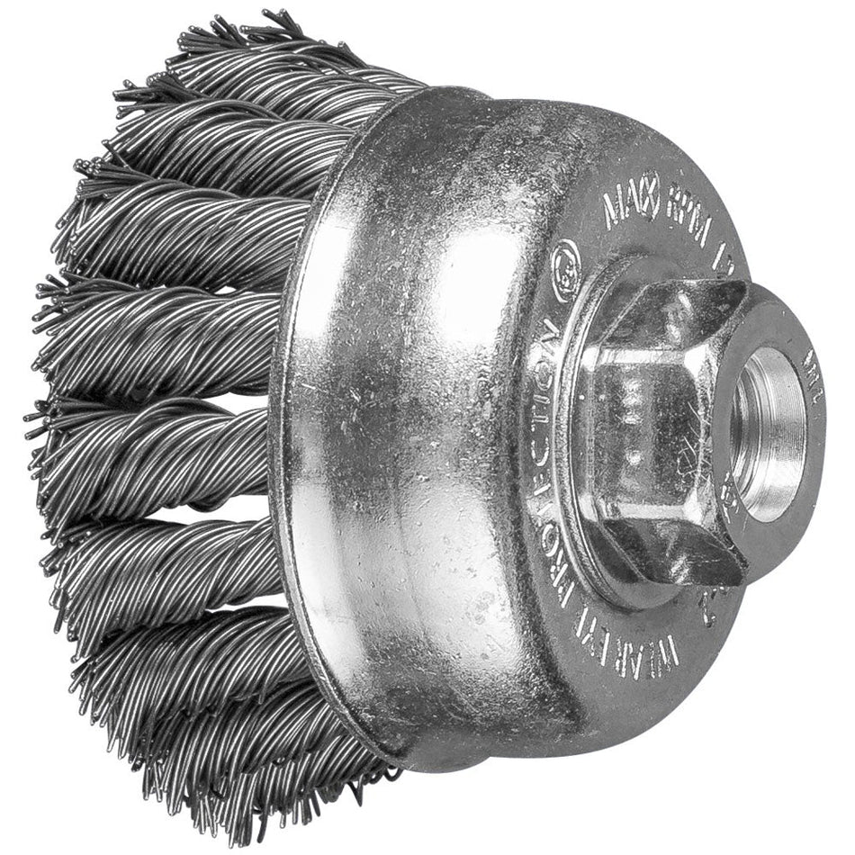 PFERD Knotted Wire Cup Brush 80mm M14