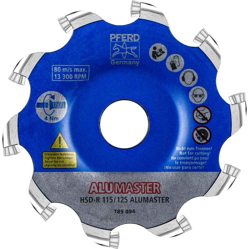 PFERD ALUMASTER Milling Disc 115mm HSD-R design