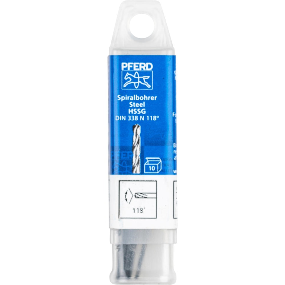 PFERD HSS Spiral Drill 1.0mm STEEL – 10pc pack