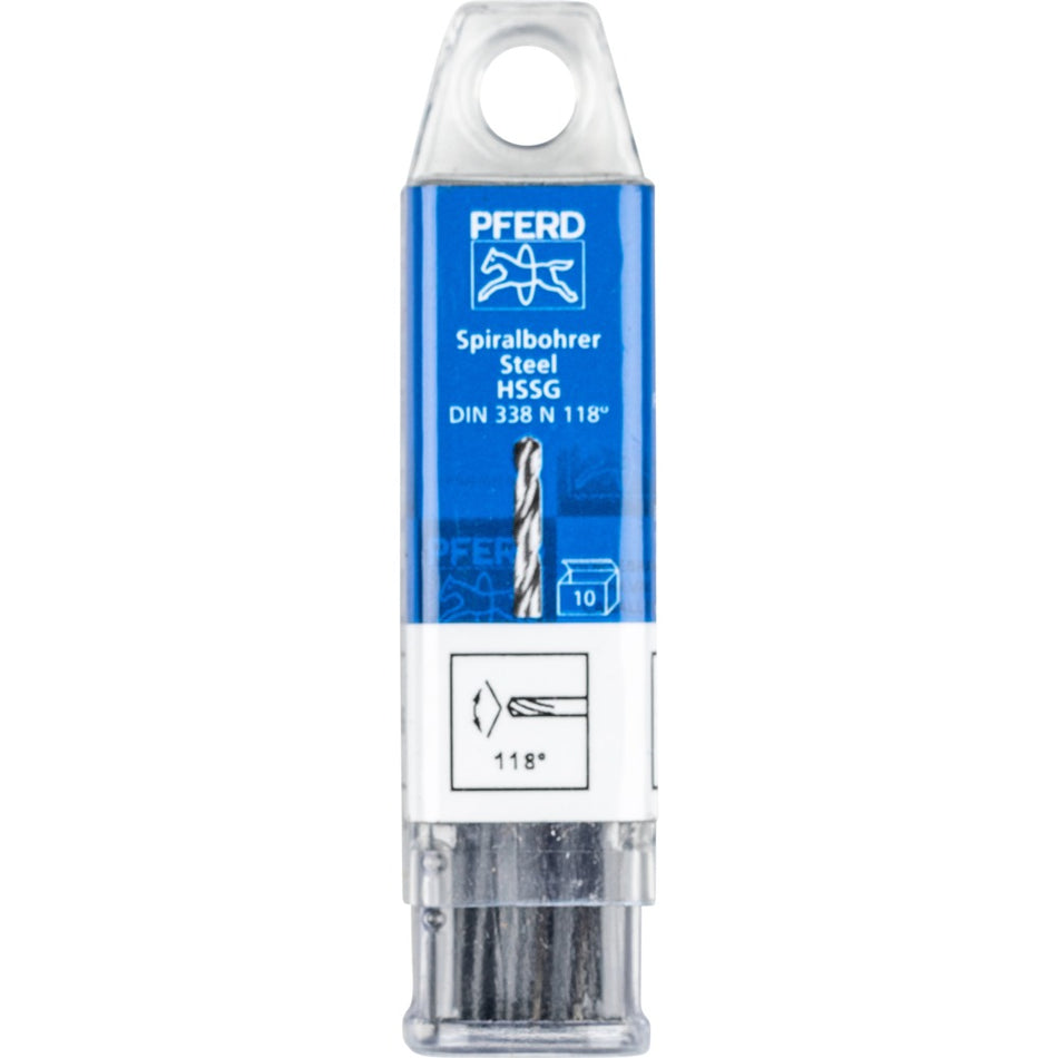 PFERD HSS Spiral Drill 2.5mm STEEL – 10pc pack