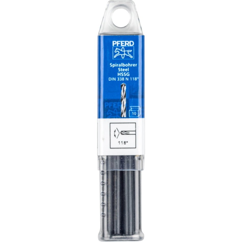 PFERD HSS Spiral Drill 4.0mm STEEL – 10pc pack