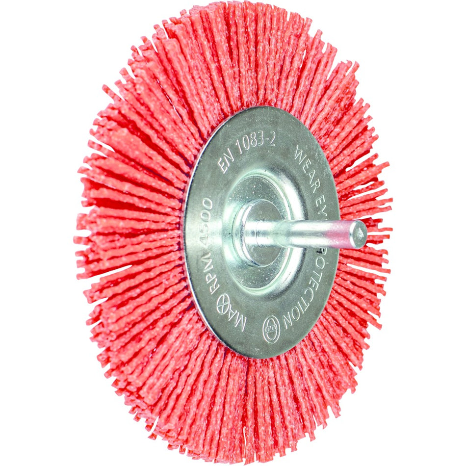 PFERD Plastic Filament Spindle Mounted Crimped Wire Wheel 100mm x 10mm