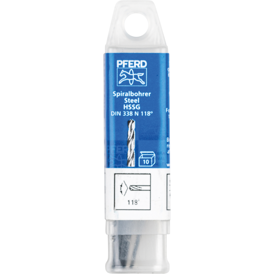 PFERD HSS Spiral Drill 1.1mm STEEL – 10pc pack