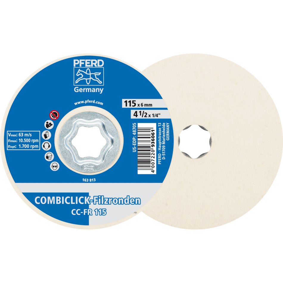 PFERD COMBICLICK FELT Disc - 1 Pc