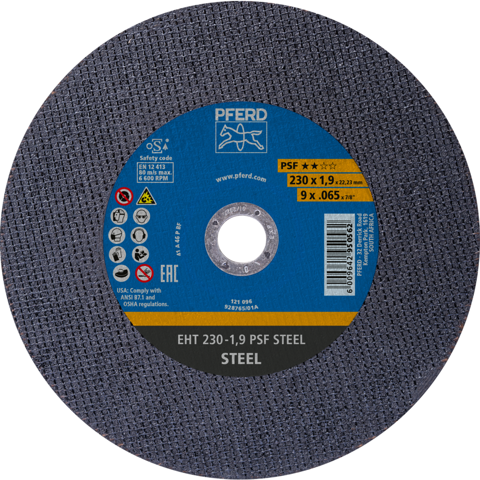 PFERD Cut-Off Wheel 230 x 1.9 - PSF STEEL