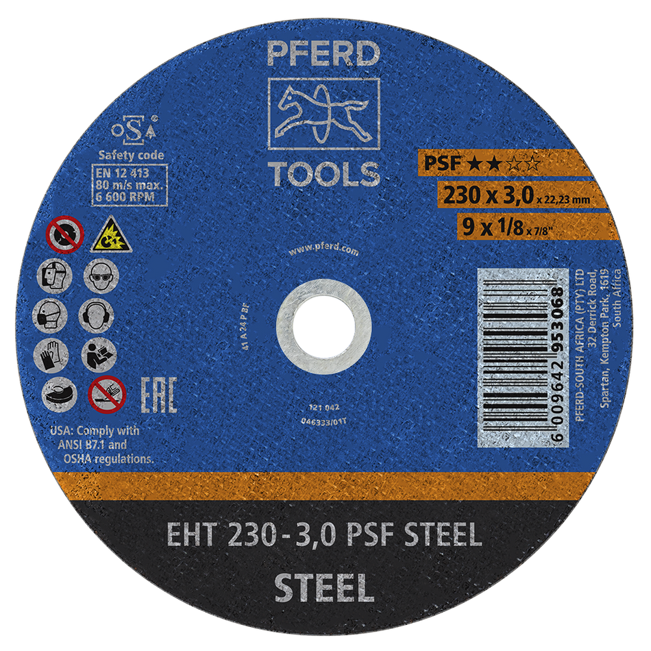 PFERD Cut-Off Wheel 230 x 3.0 x PSF STEEL