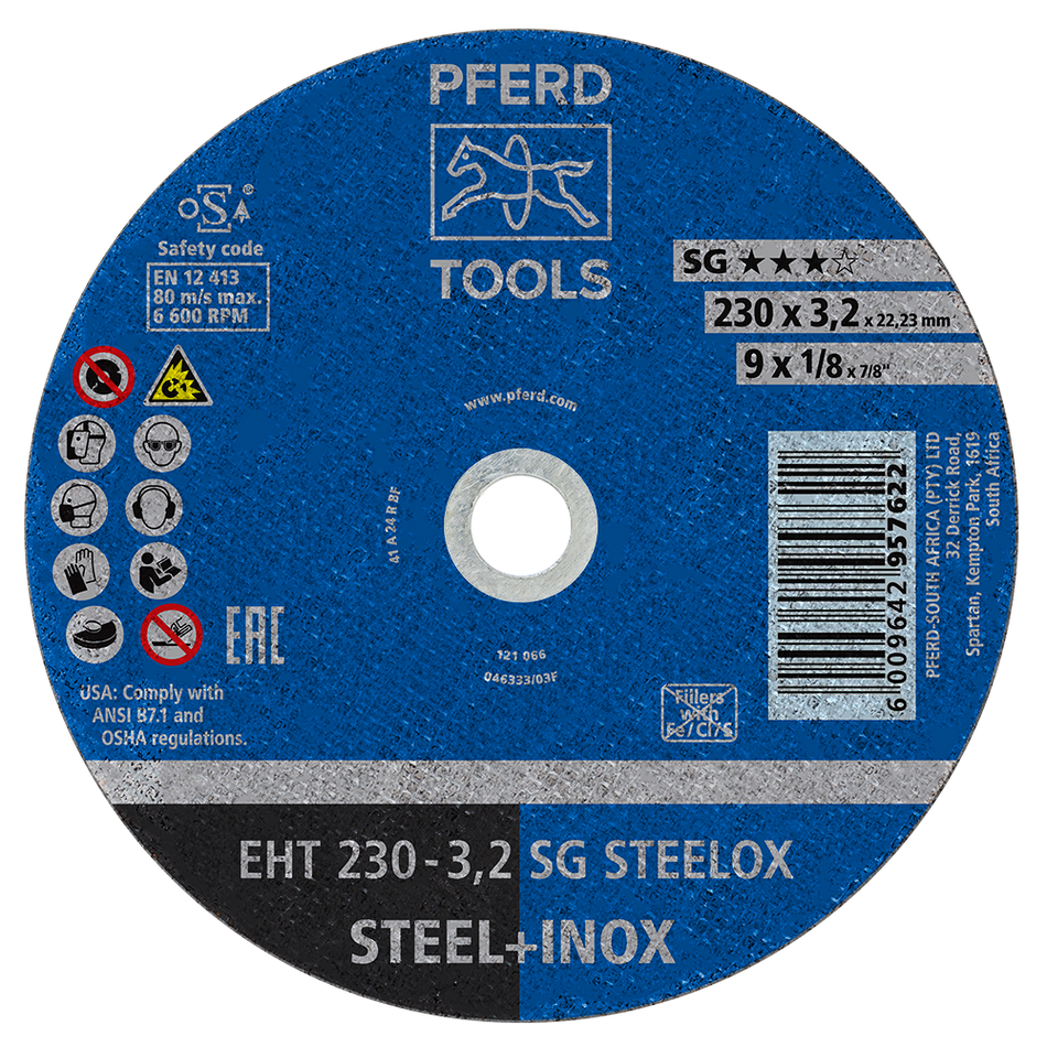 PFERD Cut-Off Wheel 230 x 3.2 SG STEELOX
