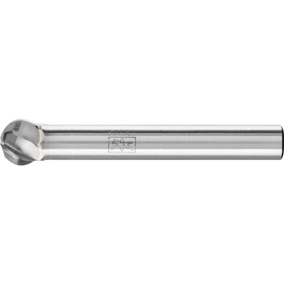 PFERD Tungsten Carbide Burr ALU Cut –Ball Shape 08mm x 07mm x 6mm shank