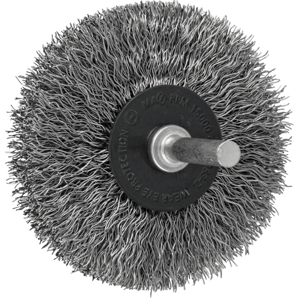 PFERD Spindle Mounted Wheel Brush Crimped Stainless Steel Wire - 70mm x 15mm