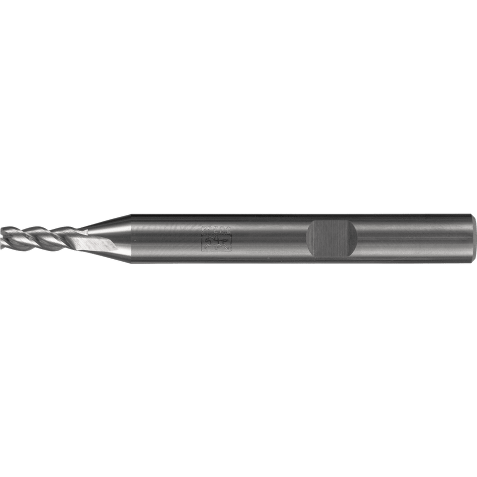 PFERD Solid Carbide End mill - Aluminium Cylindrical shape with Chamfer corner design and 3 blades - Weldon Shank