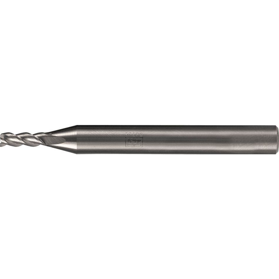 PFERD Solid Carbide End mill - Aluminium Cylindrical shape with Chamfer corner design and 3 blades - Cylindrical Shank