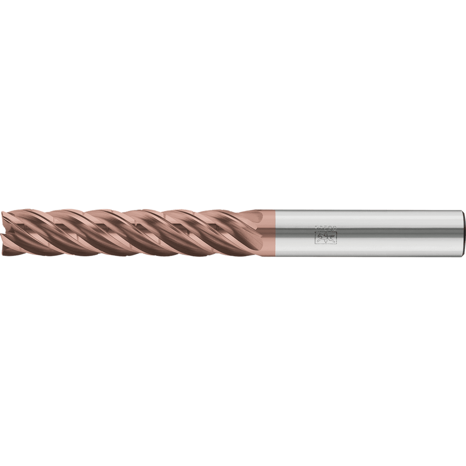 PFERD Solid Carbide End mill - Stainless Steel Cylindrical shape with Chip breaker, Radius corner design and 5 blades