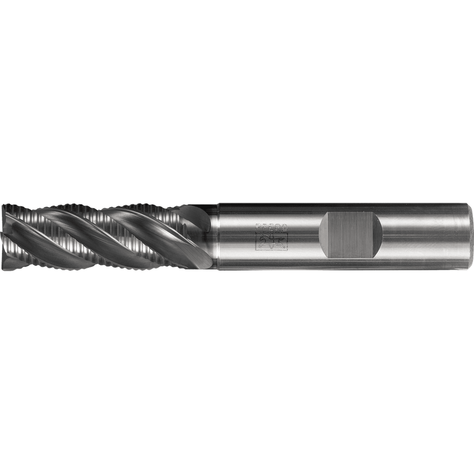 PFERD Solid Carbide End mill - Universal Cylindrical for roughing, Chamfer corner design and 4 blades